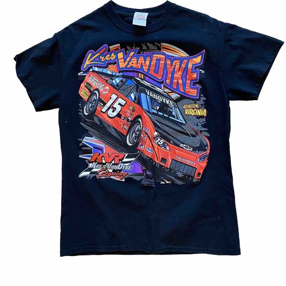 Nascar Kres Vandyke Racing Shirt Mens Small Burger King Double Sided Graphic Car - Picture 1 of 4